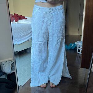 Boston Proper Linen Wide Leg Pants - Size 8